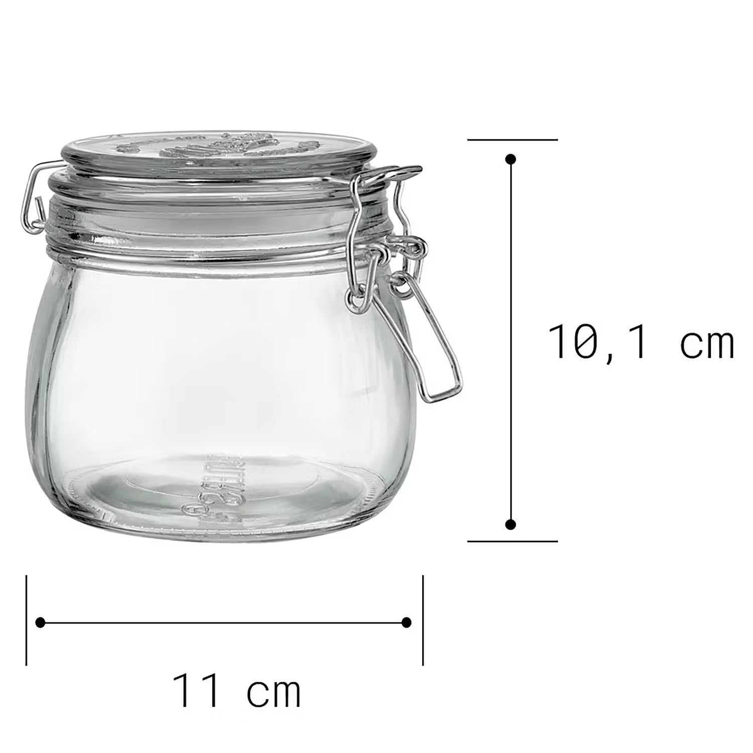 MASON'S Aufbewahrungsglas - Klarglas / Edelstahl - Transparent