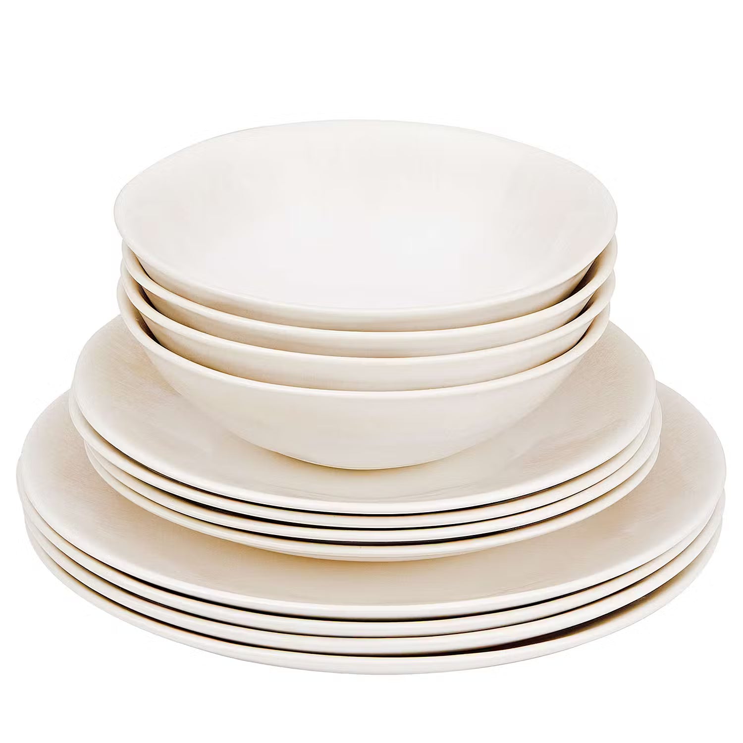 ATLANTIS Geschirr-Set 12-tlg. - Steinzeug - Beige