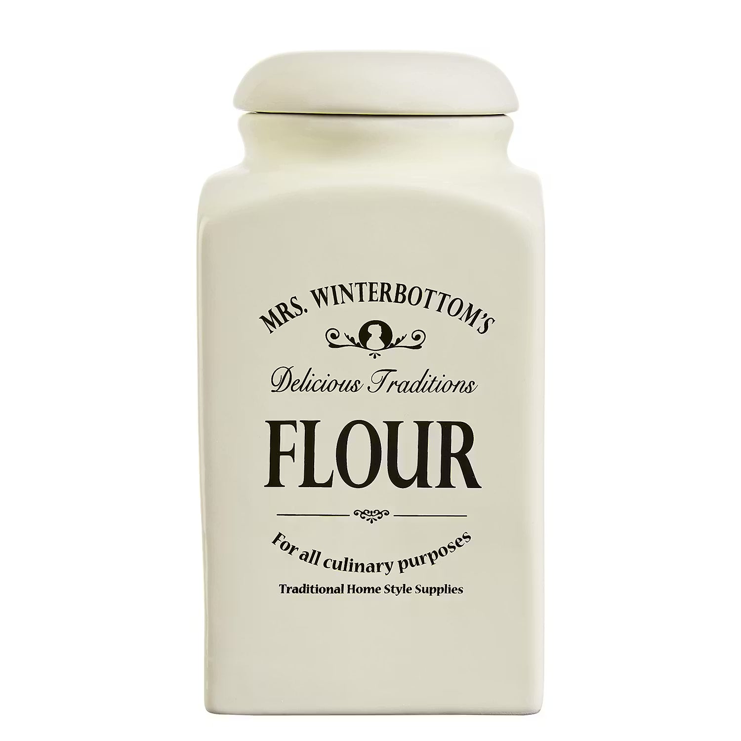 MRS. WINTERBOTTOM'S Mehl- & Zuckerdose - Dolomit - Beige