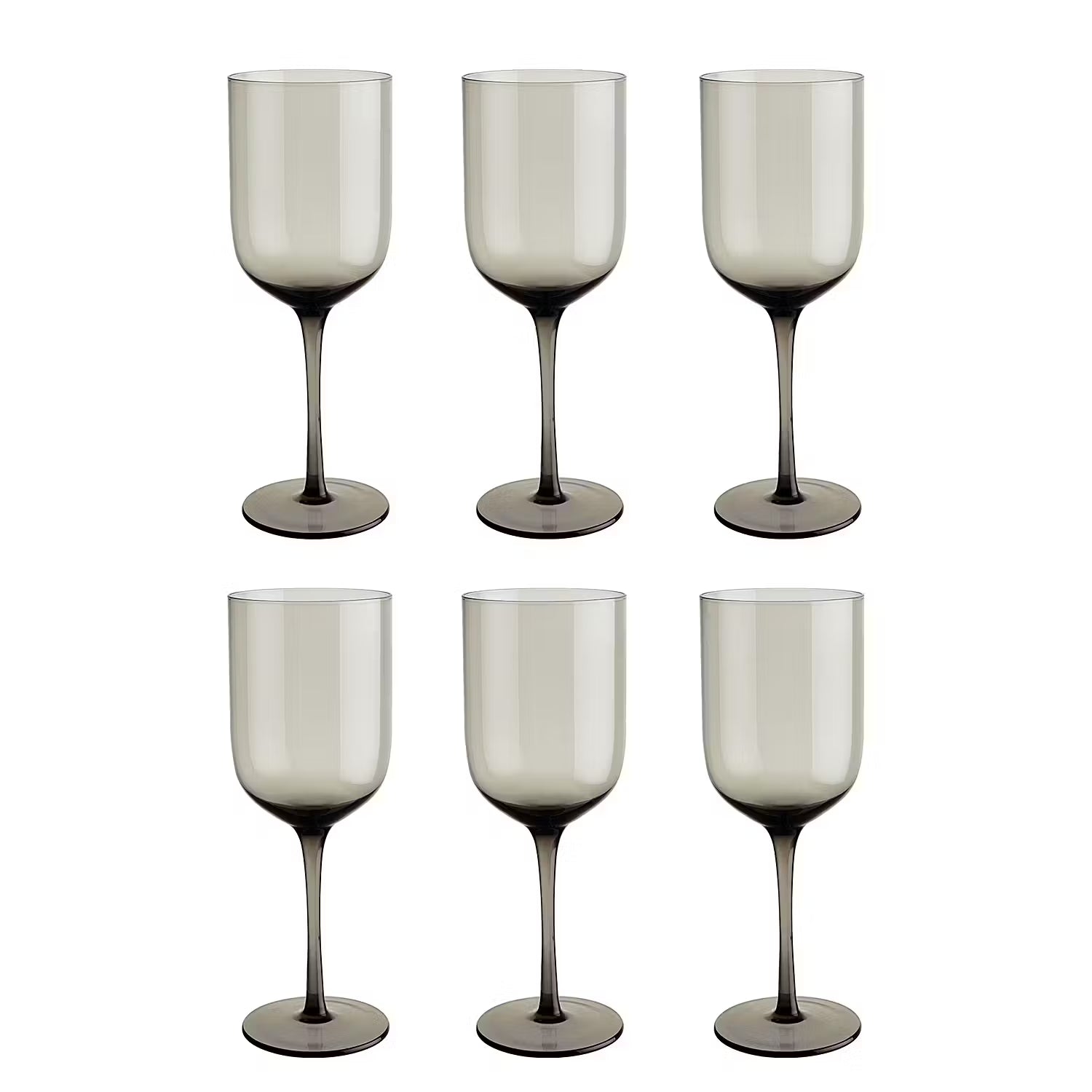 VENICE Weinglas 6er-Set - Klarglas - Grau
