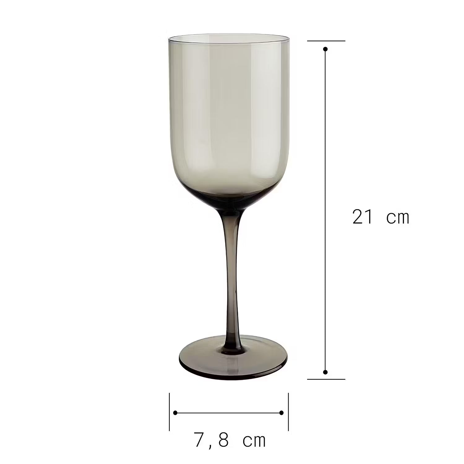 VENICE Weinglas 6er-Set - Klarglas - Grau