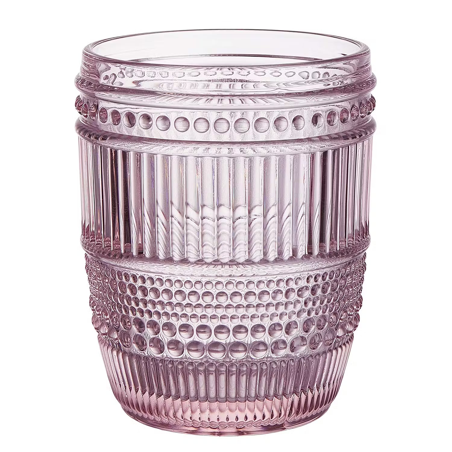 FIRENZE Trinkglas 6er-Set - Klarglas - Pink