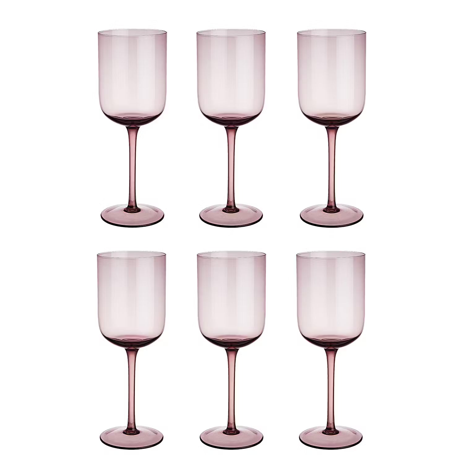 VENICE Weinglas 6er-Set - Klarglas - Violett