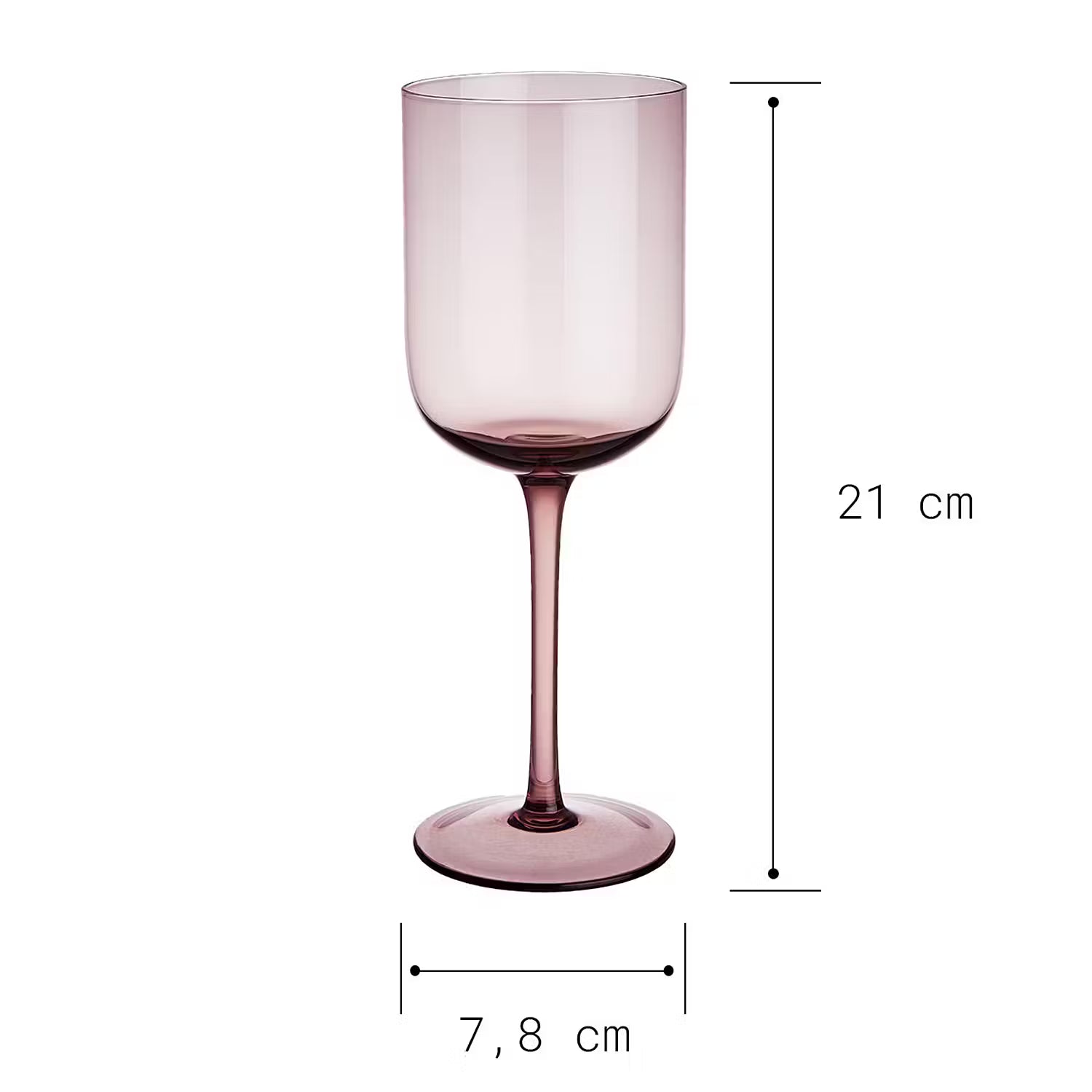 VENICE Weinglas 6er-Set - Klarglas - Violett