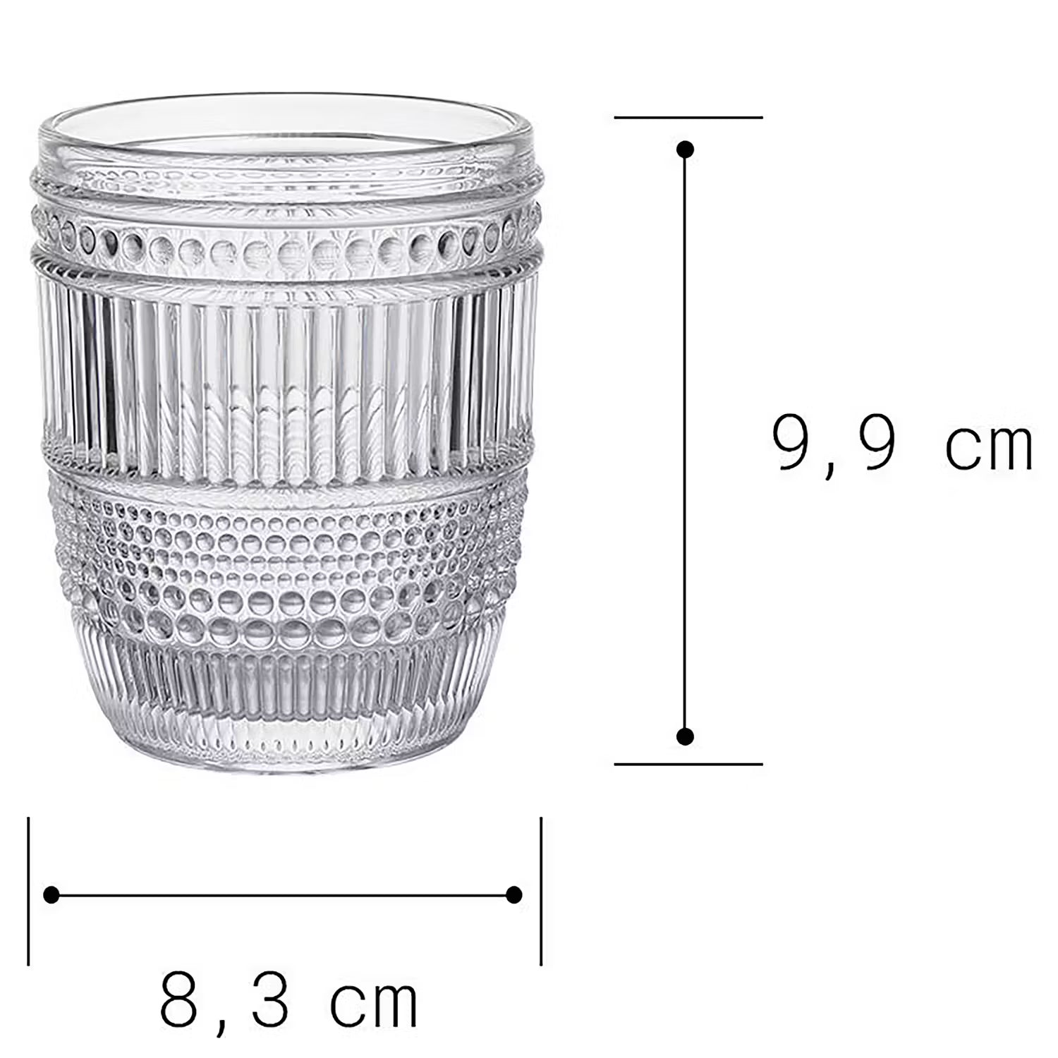 FIRENZE Trinkglas 6er-Set - Klarglas - Durchscheinend