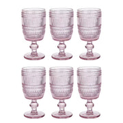 FIRENZE Weinglas 6er-Set - Klarglas - Pink