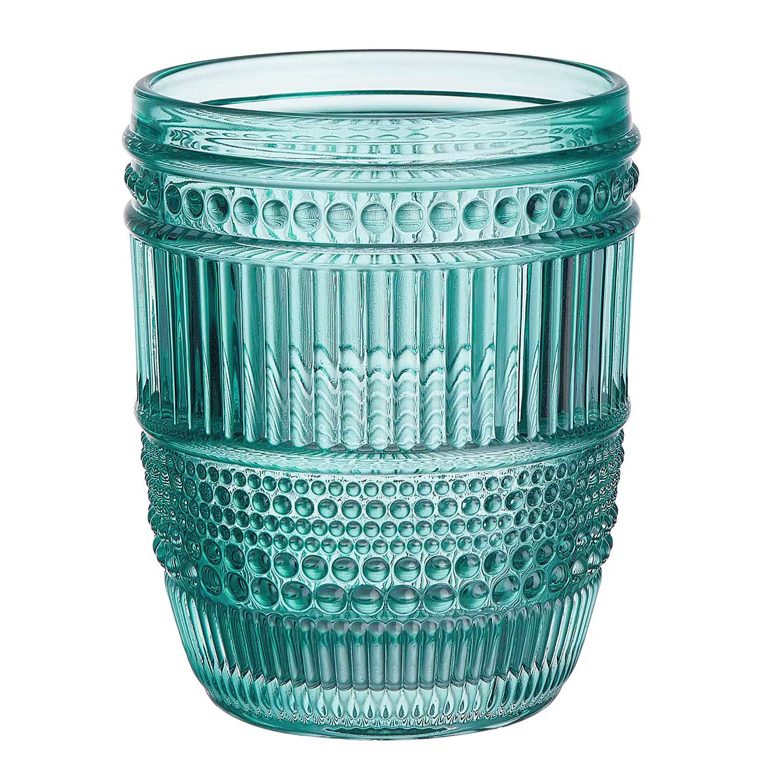 FIRENZE Trinkglas 6er-Set - Klarglas - Türkis