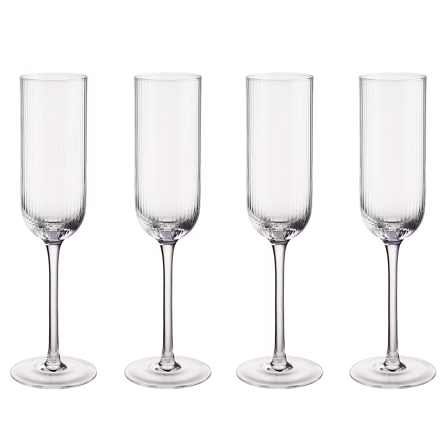 BARON Sektglas 4er-Set - Klarglas - Transparent