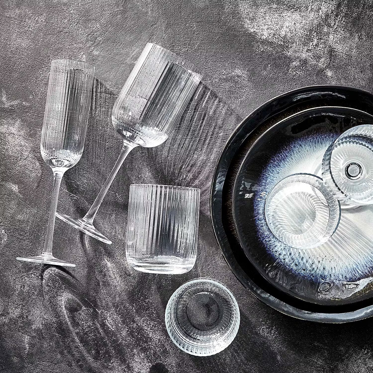 BARON Sektglas 4er-Set - Klarglas - Transparent