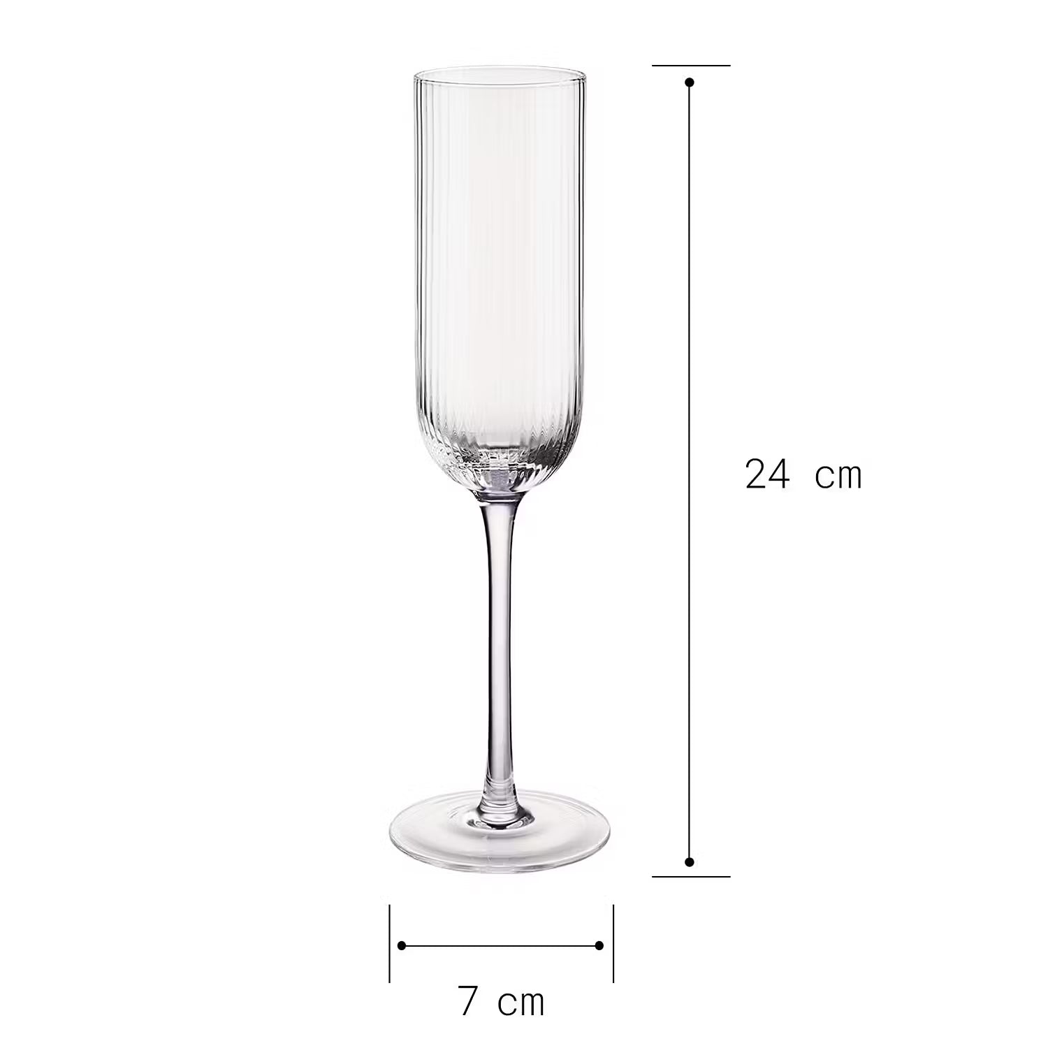 BARON Sektglas 4er-Set - Klarglas - Transparent