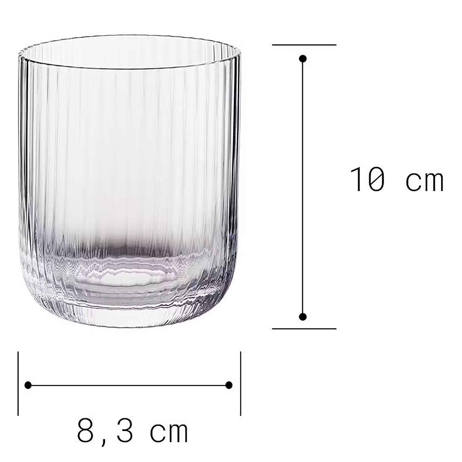 BARON Trinkglas 4er-Set - Klarglas - Transparent