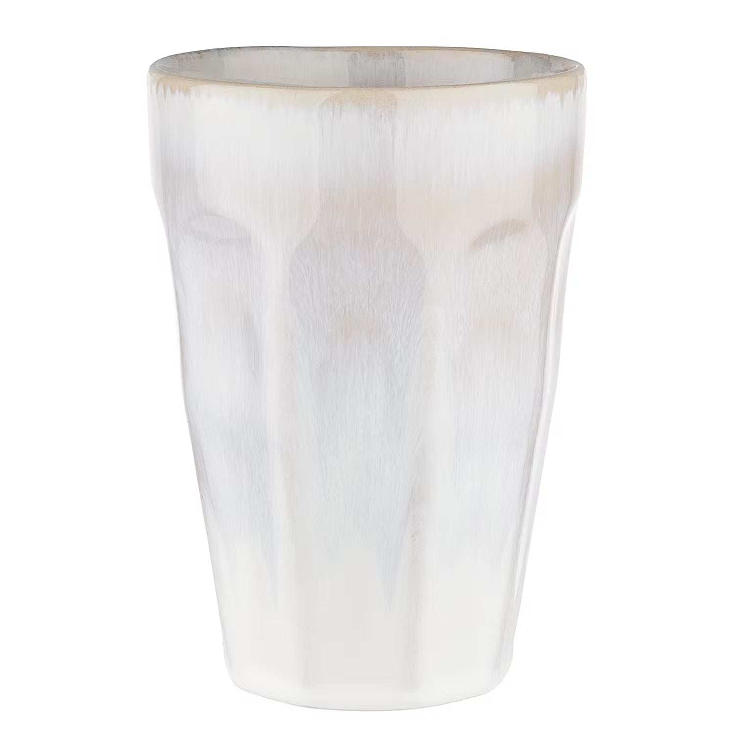 BERGAMO Latte Macchiato Tasse 6er-Set - Steinzeug - Weiß
