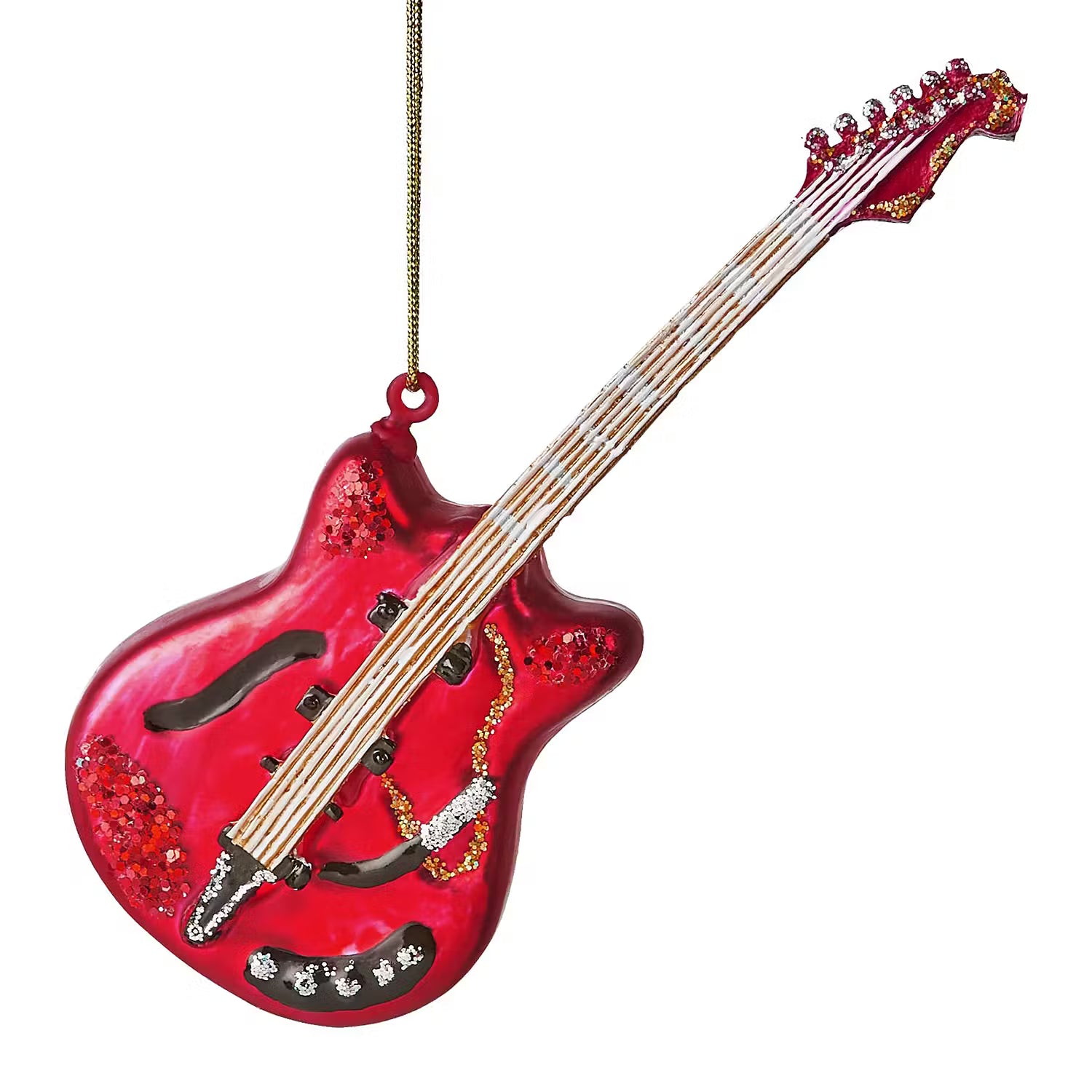 HANG ON Baumanhänger E-Gitarre - Glas - Rot