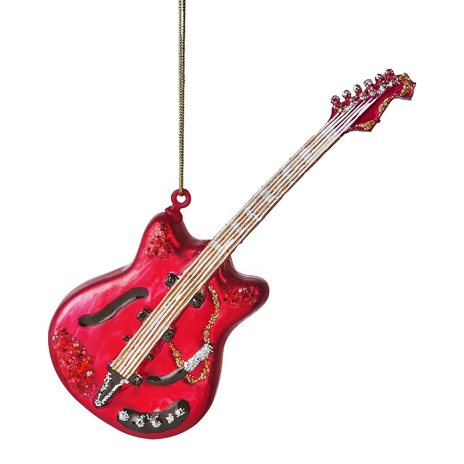 HANG ON Baumanhänger E-Gitarre - Glas - Rot