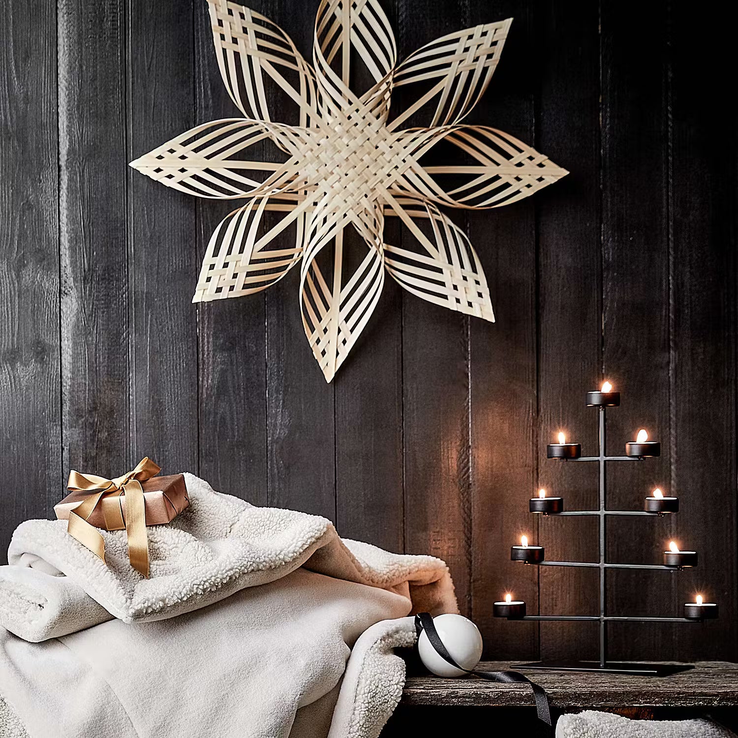 Bambusstern BOHO STAR - Bambus - Natur - 5 x 60 cm