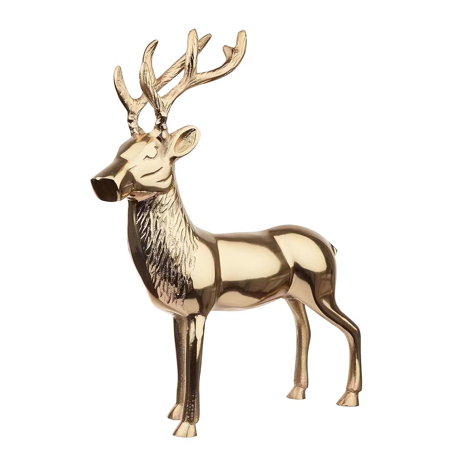 STALLONE Deko-Hirsch - Aluminium - Gold
