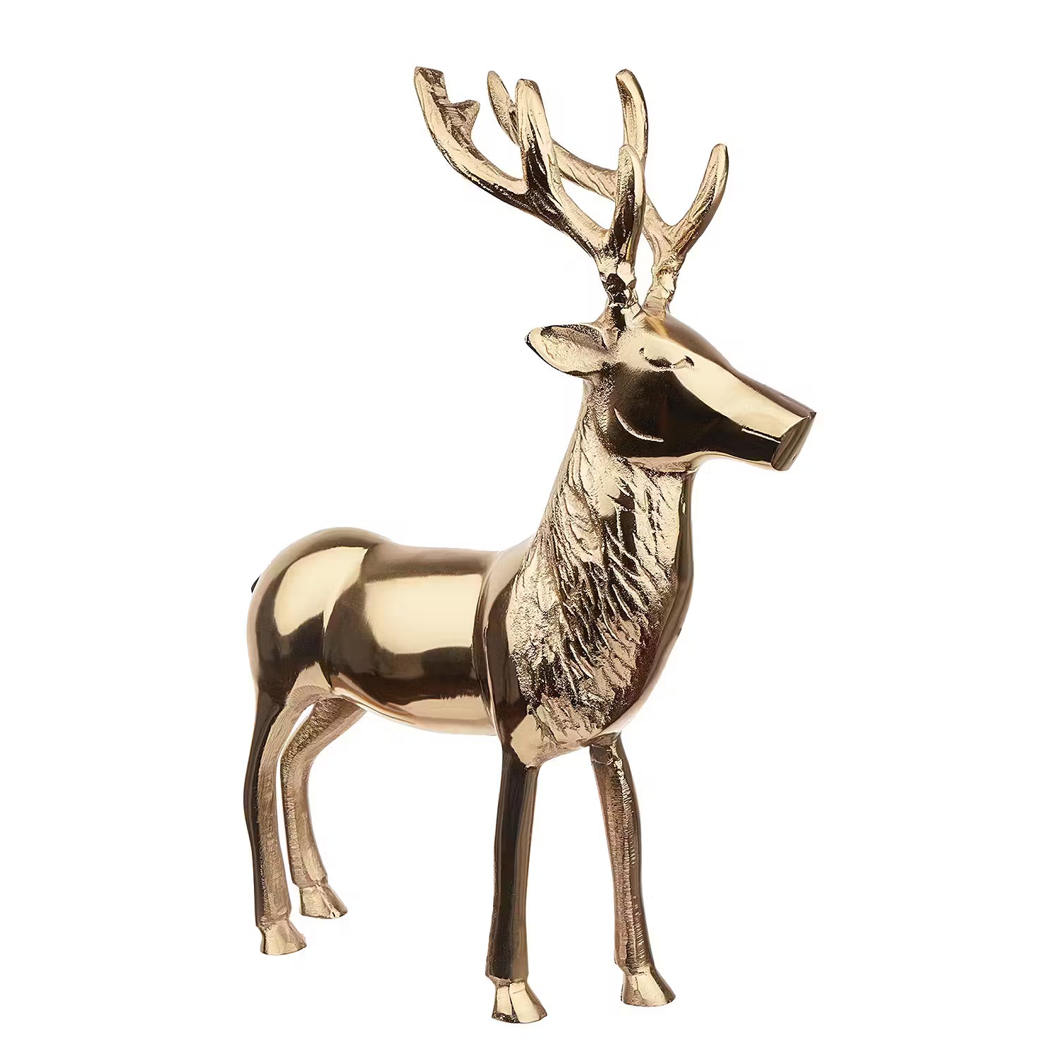 STALLONE Deko-Hirsch - Aluminium - Gold