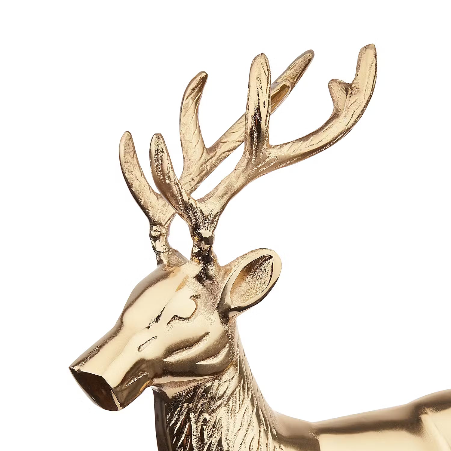 STALLONE Deko-Hirsch - Aluminium - Gold