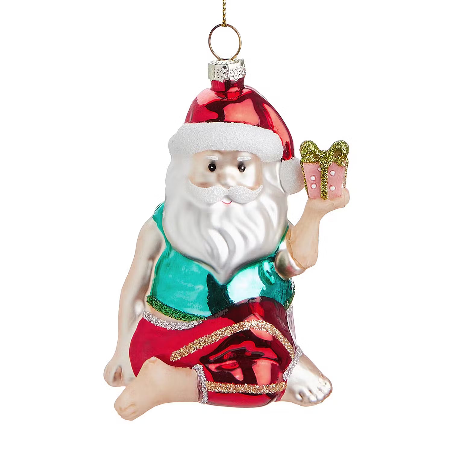 HANG ON Baumanhänger Yoga Santa mit Geschenk