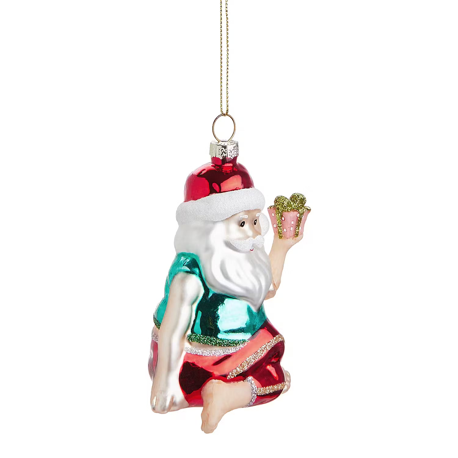 HANG ON Baumanhänger Yoga Santa mit Geschenk