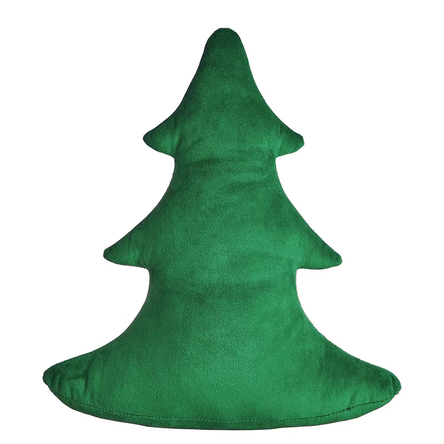 X-MAS Deko-Kissen Tanne - Polyester - Dunkelgrün
