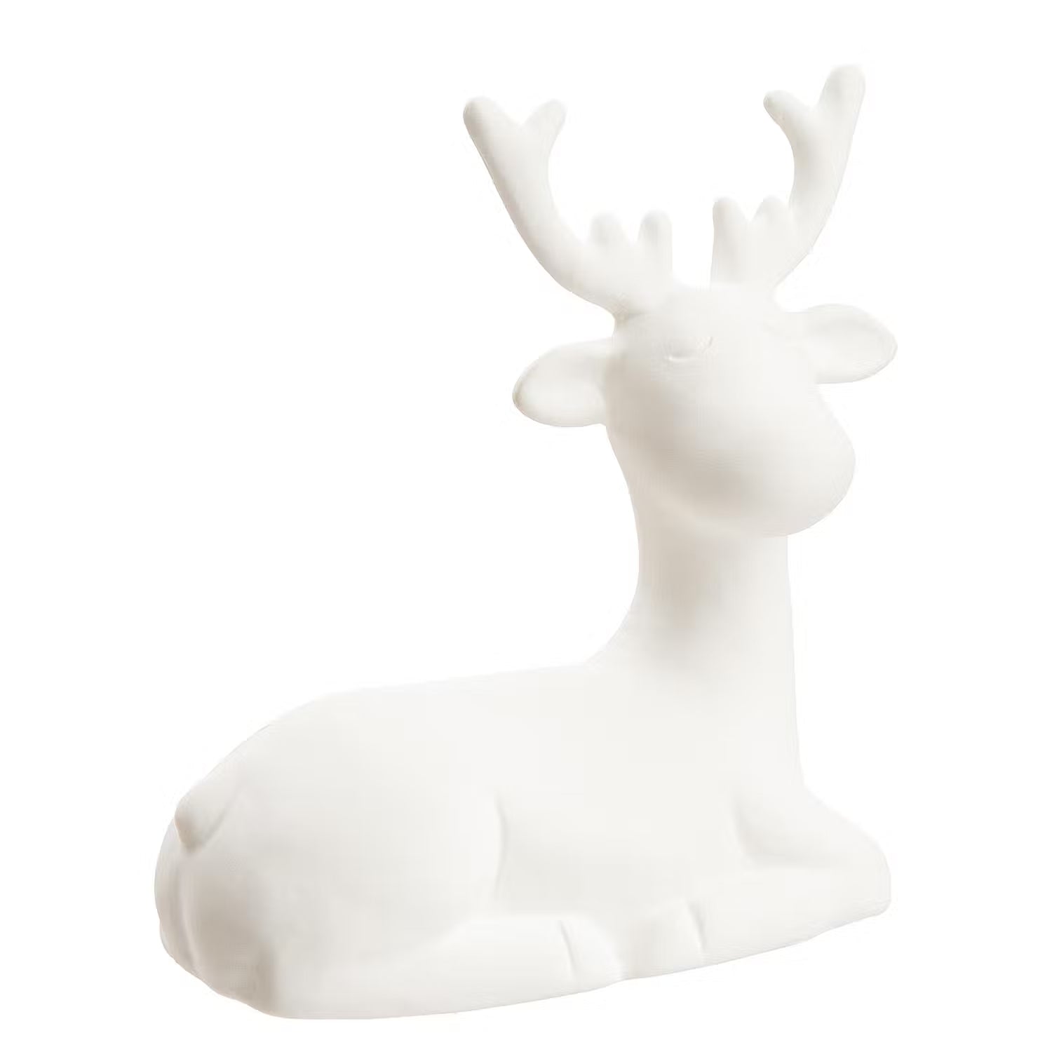 WHITE CHRISTMAS Deko-Hirsch liegend