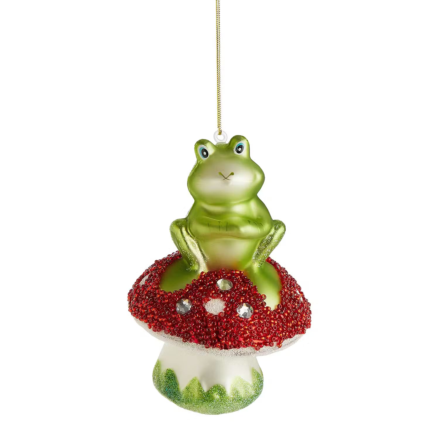 HANG ON Baumanhänger Frosch - Glas - Grün