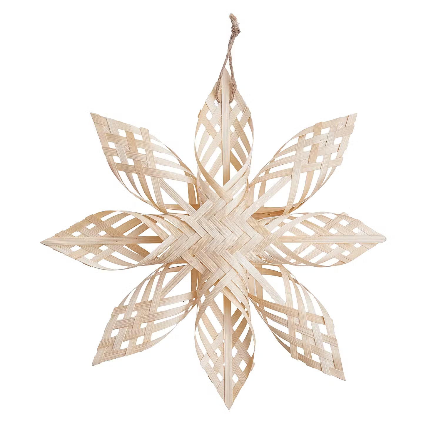 Bambusstern BOHO STAR - Bambus - Natur - 4 x 30 cm