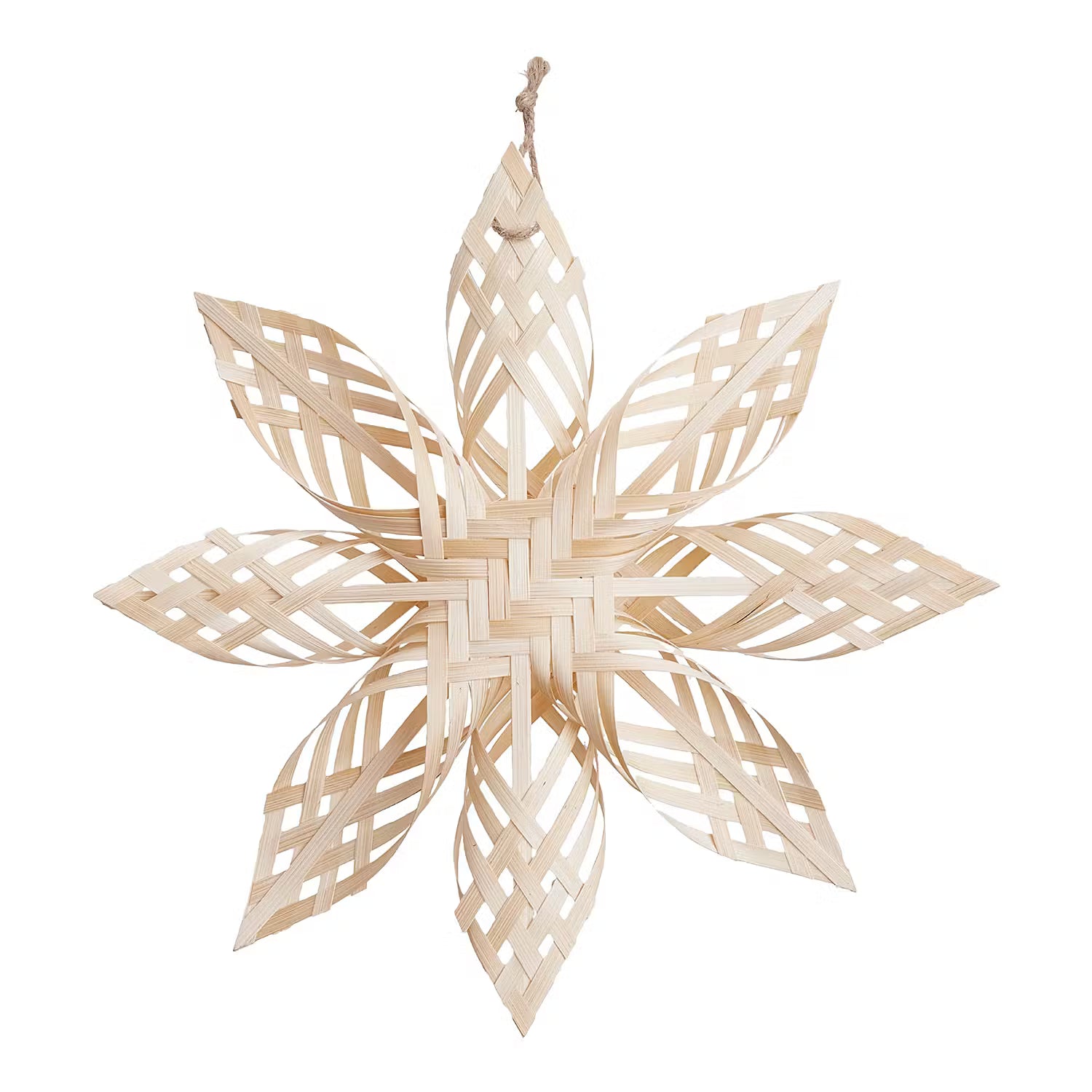 Bambusstern BOHO STAR - Bambus - Natur - 4 x 30 cm