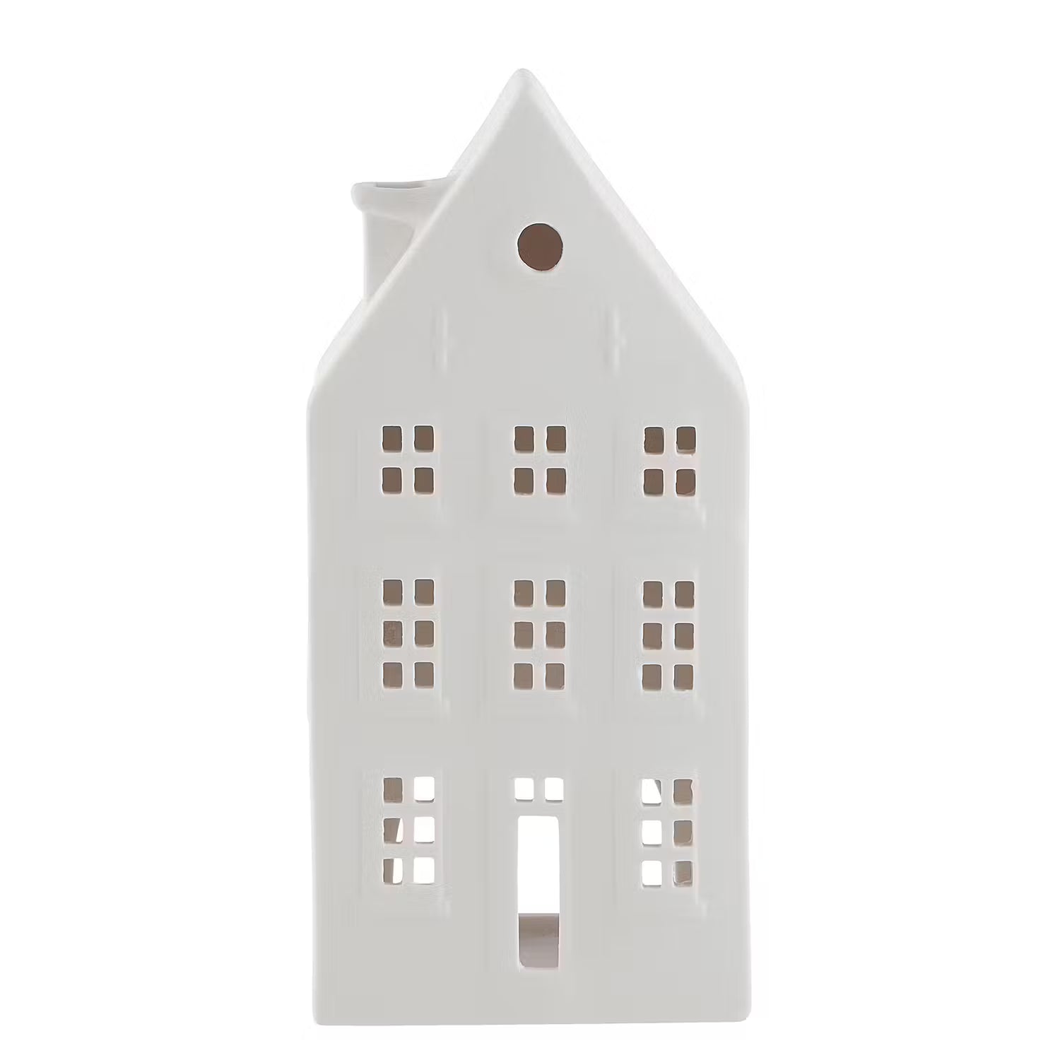 AMSTERDAM Teelichthausset 2-tlg. - Keramik - Weiß