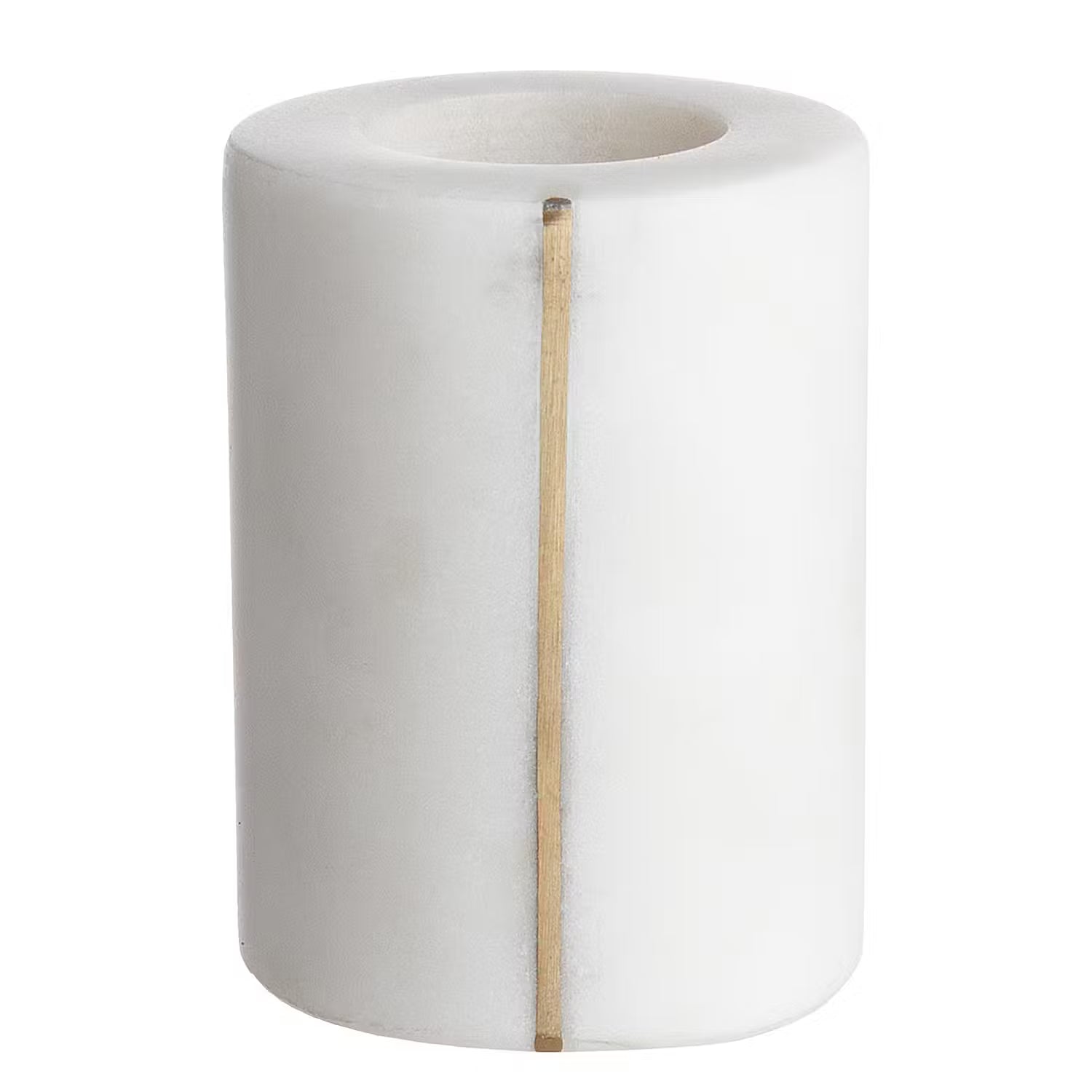 MARBLE Kerzenhalter-Set 2-tlg. - Marmor - Weiß