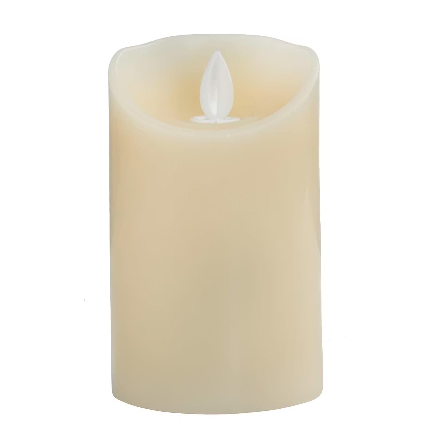 GLOWING FLAME LED-Kerze 4er-Set - Paraffin - Creme