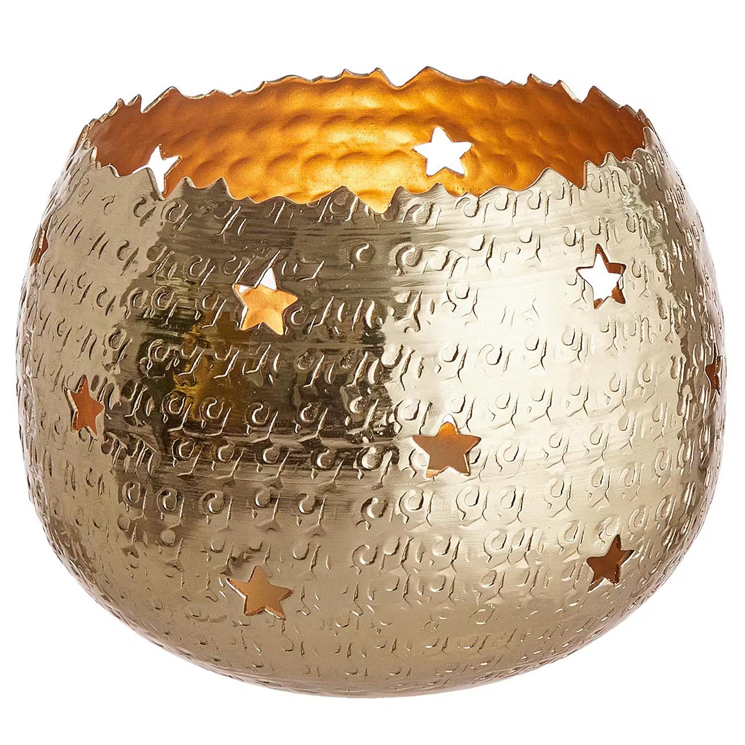 STARRY SKY Teelichthalter-Set 2-tlg. - Aluminium - Gold