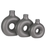 LOOP Vase 3er-Set - Dolomit - Anthrazit