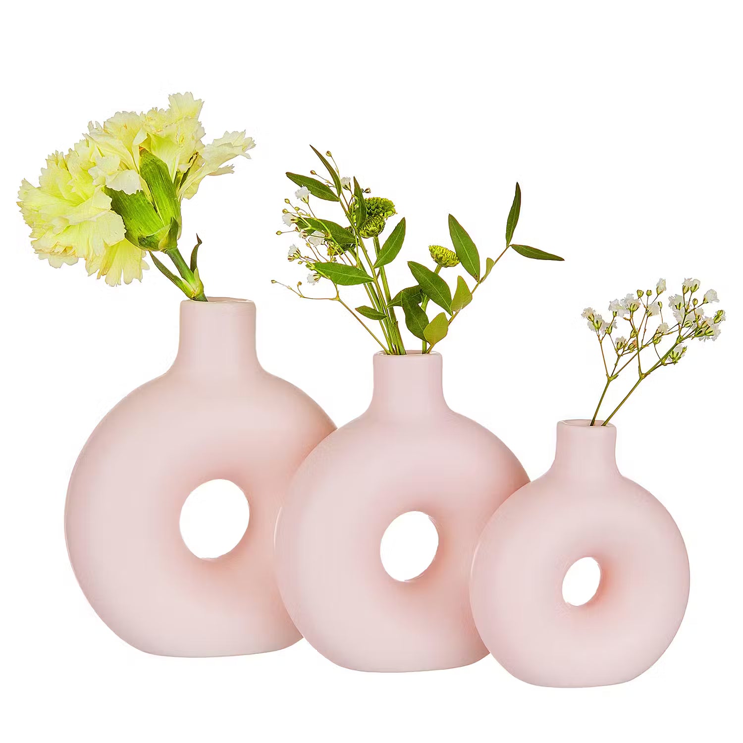 LOOP Vase 3er-Set - Dolomit - Rosé