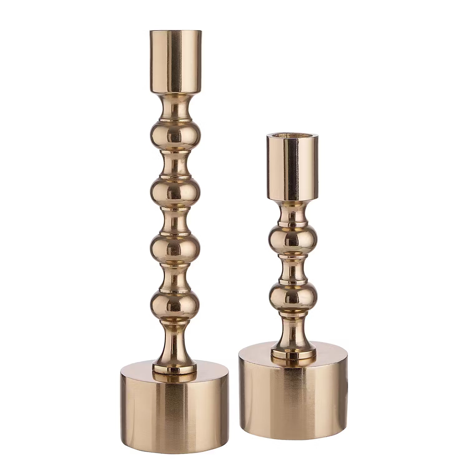 SCOOP Kerzenhalter-Set 2-tlg. - Aluminium - Gold