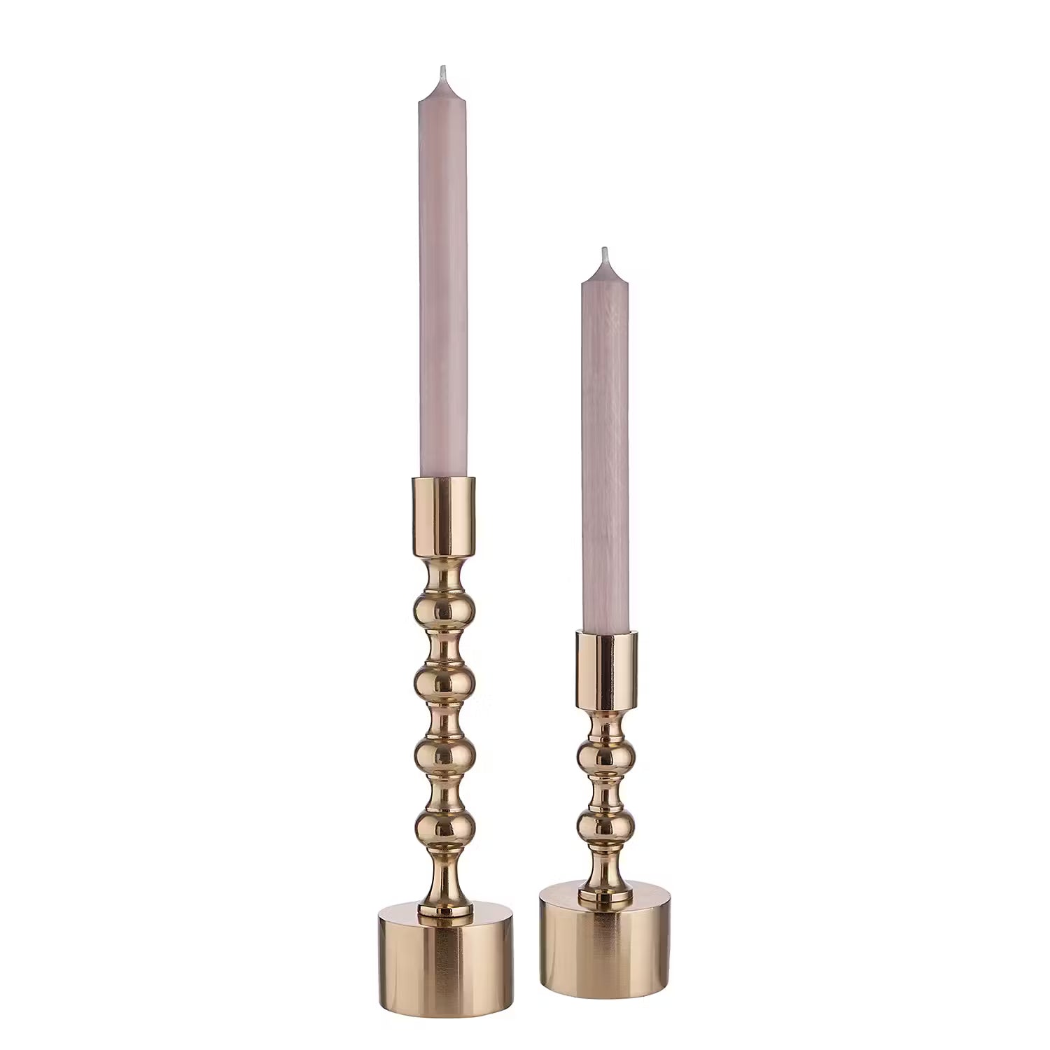SCOOP Kerzenhalter-Set 2-tlg. - Aluminium - Gold
