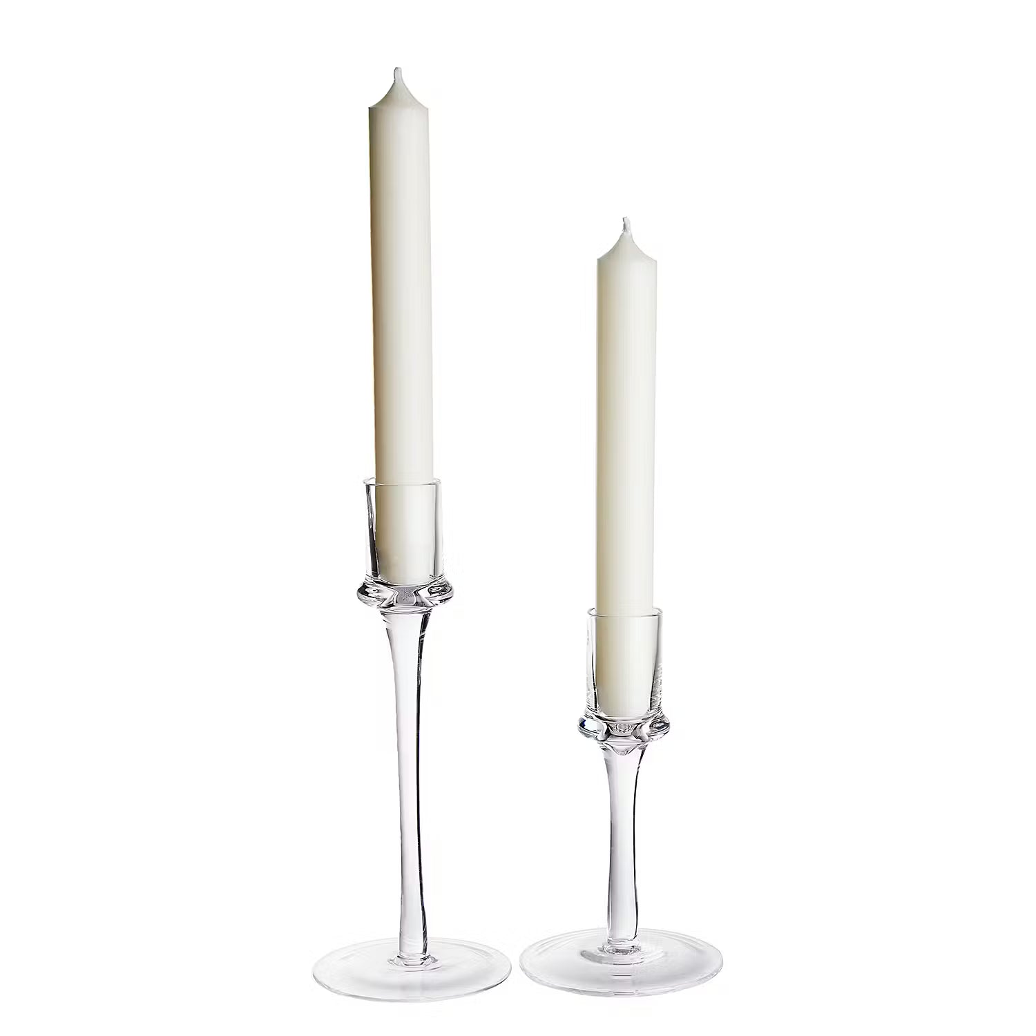INVISIBLE Kerzenhalter-Set 2-tlg. - Glas - Transparent