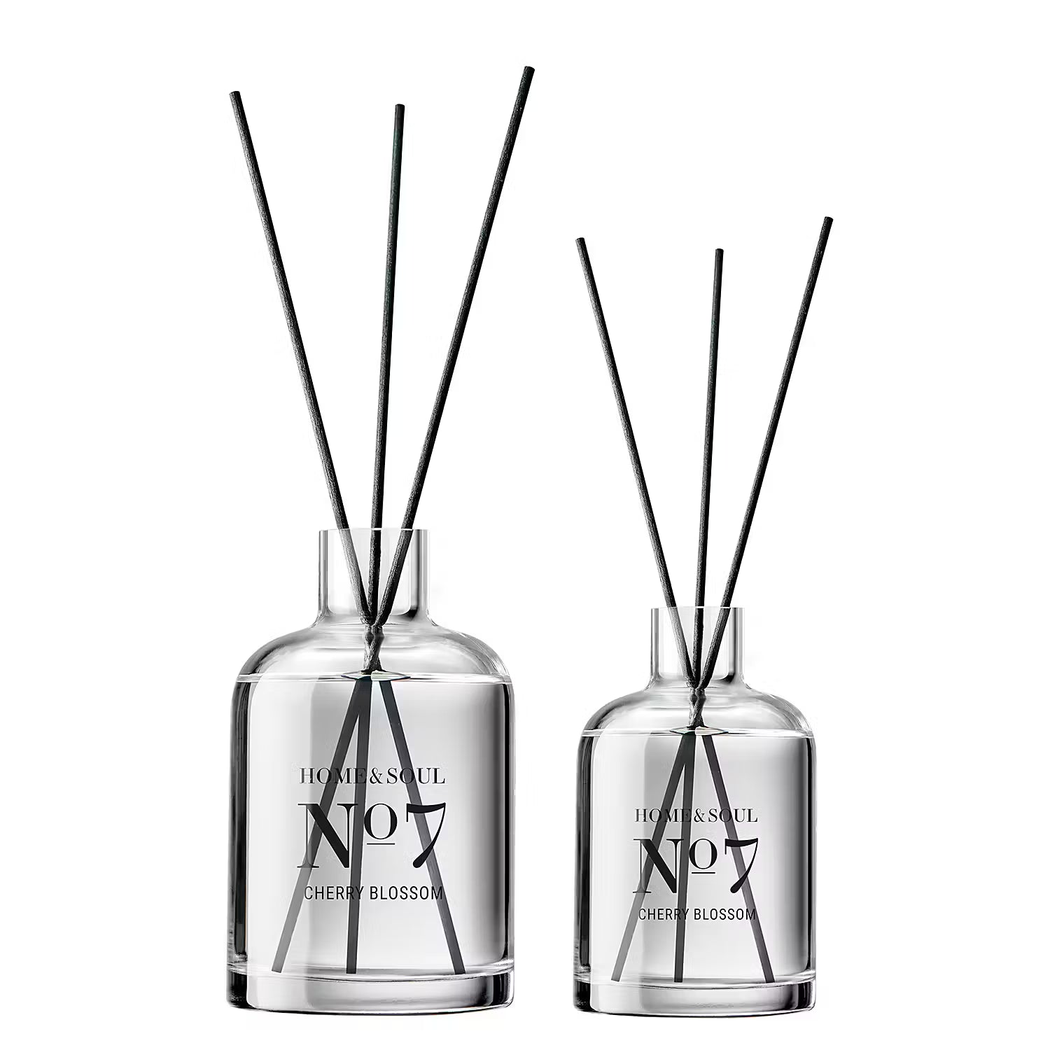 HOME & SOUL Raumduft Cherry Blossom - Glas / Rattan - Füllmenge: 110 ml