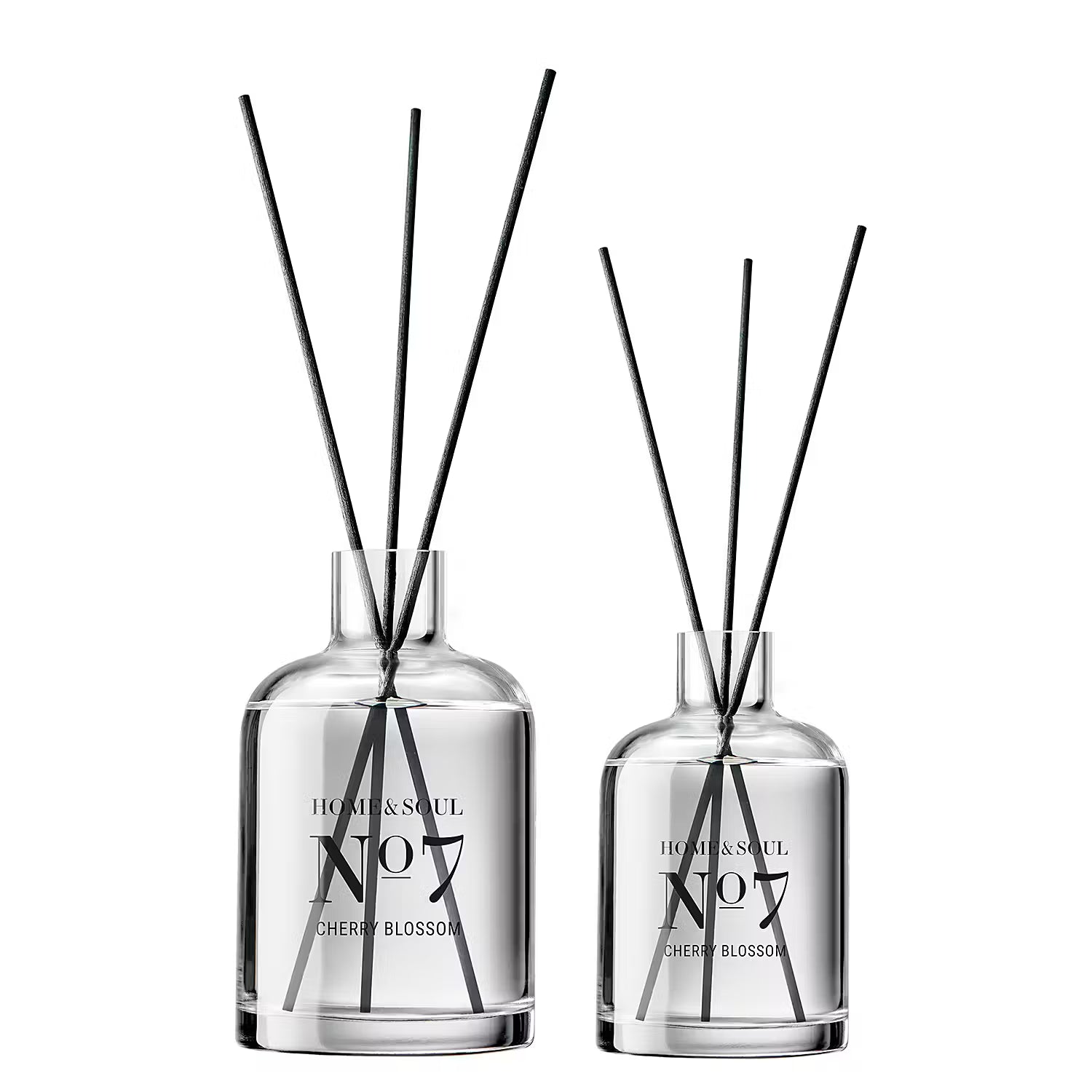 HOME & SOUL Raumduft Cherry Blossom - Glas / Rattan - Füllmenge: 250 ml