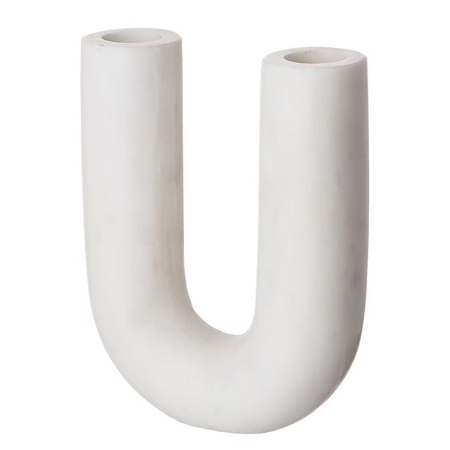 MARBLE Kerzenhalter - Marmor - Weiß