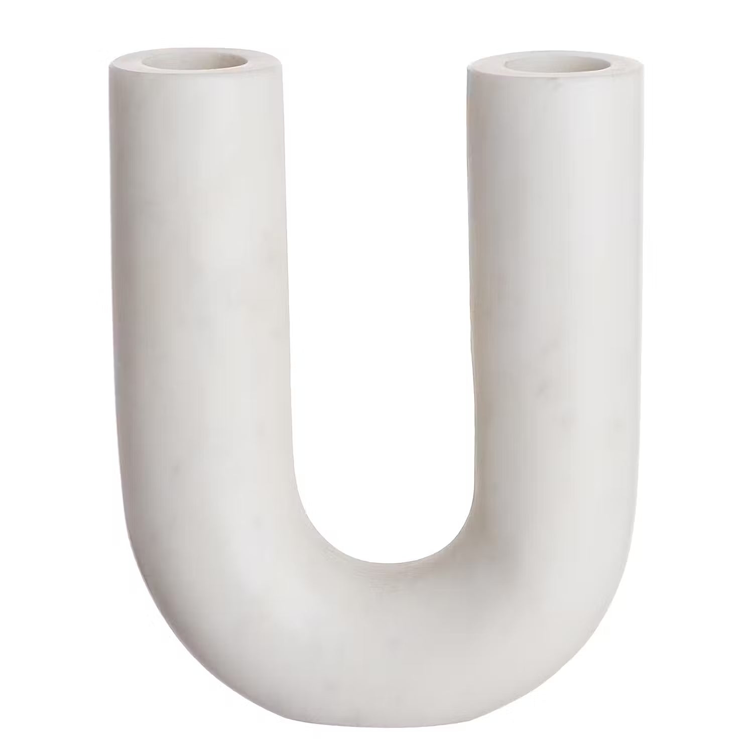 MARBLE Kerzenhalter - Marmor - Weiß