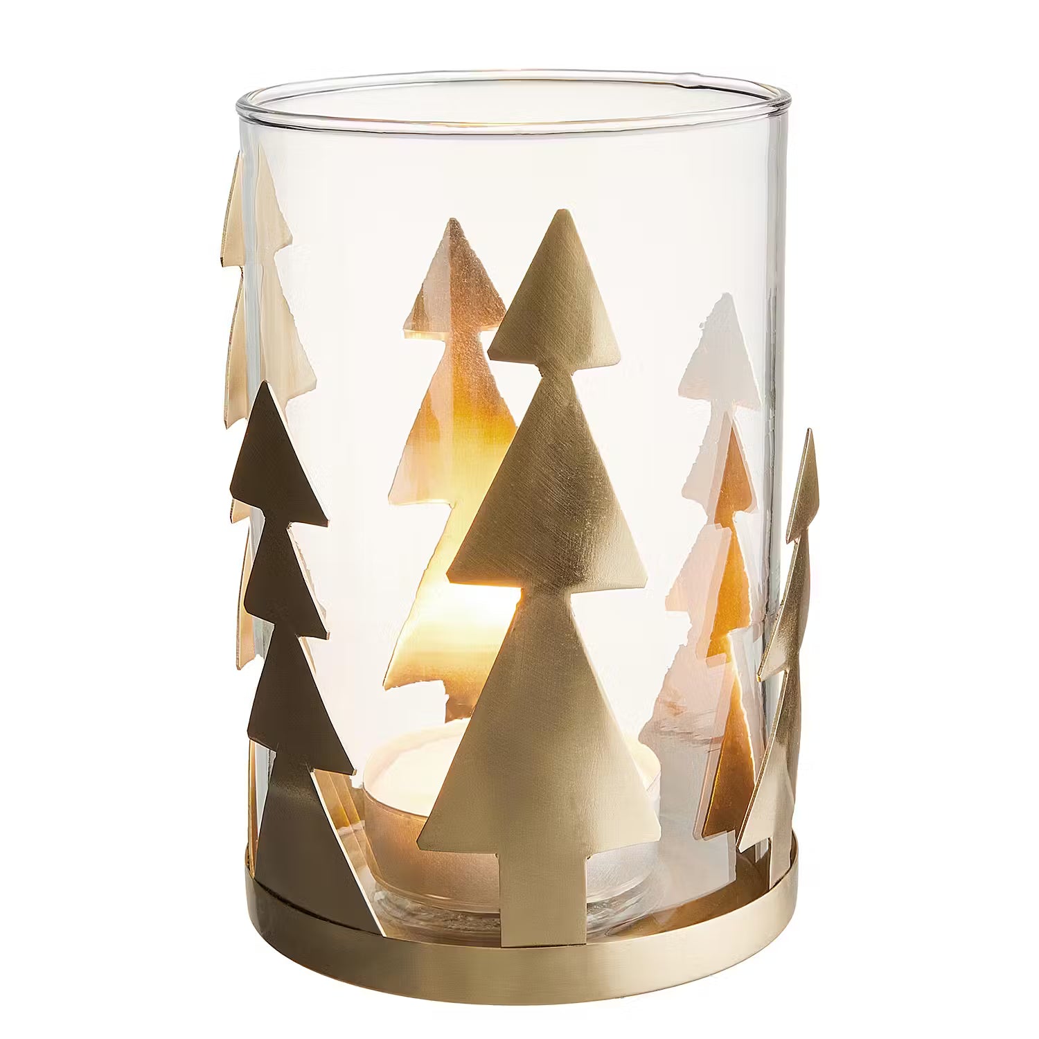 GOLDEN GROVE Windlicht - Glas / Eisen - Gold