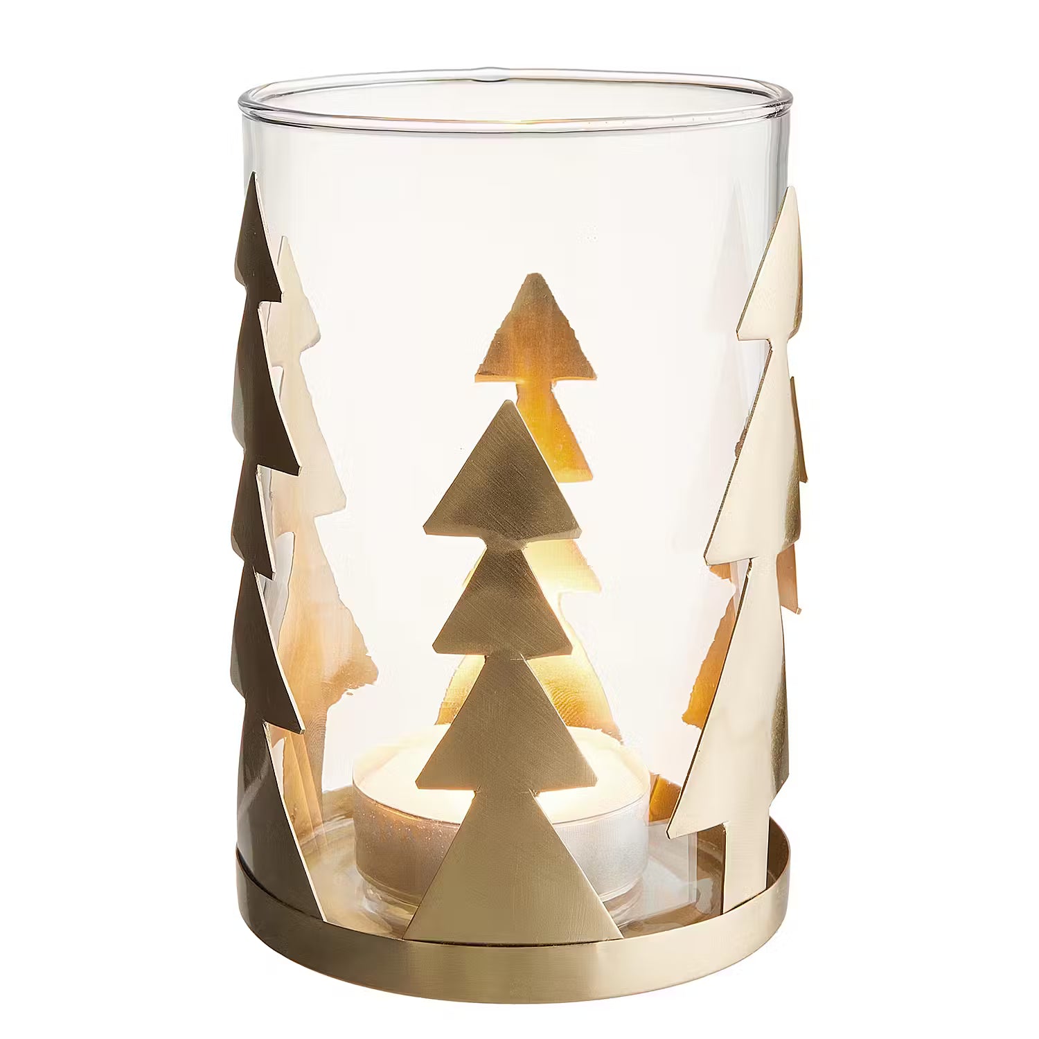 GOLDEN GROVE Windlicht - Glas / Eisen - Gold