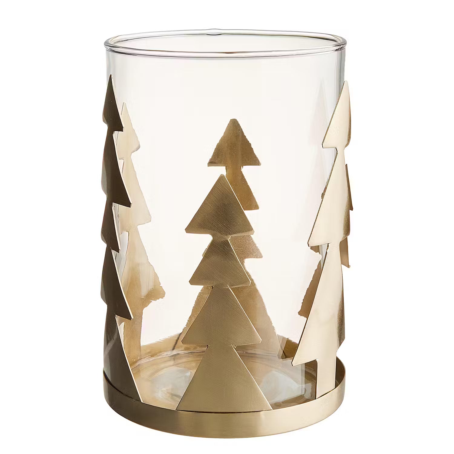 GOLDEN GROVE Windlicht - Glas / Eisen - Gold