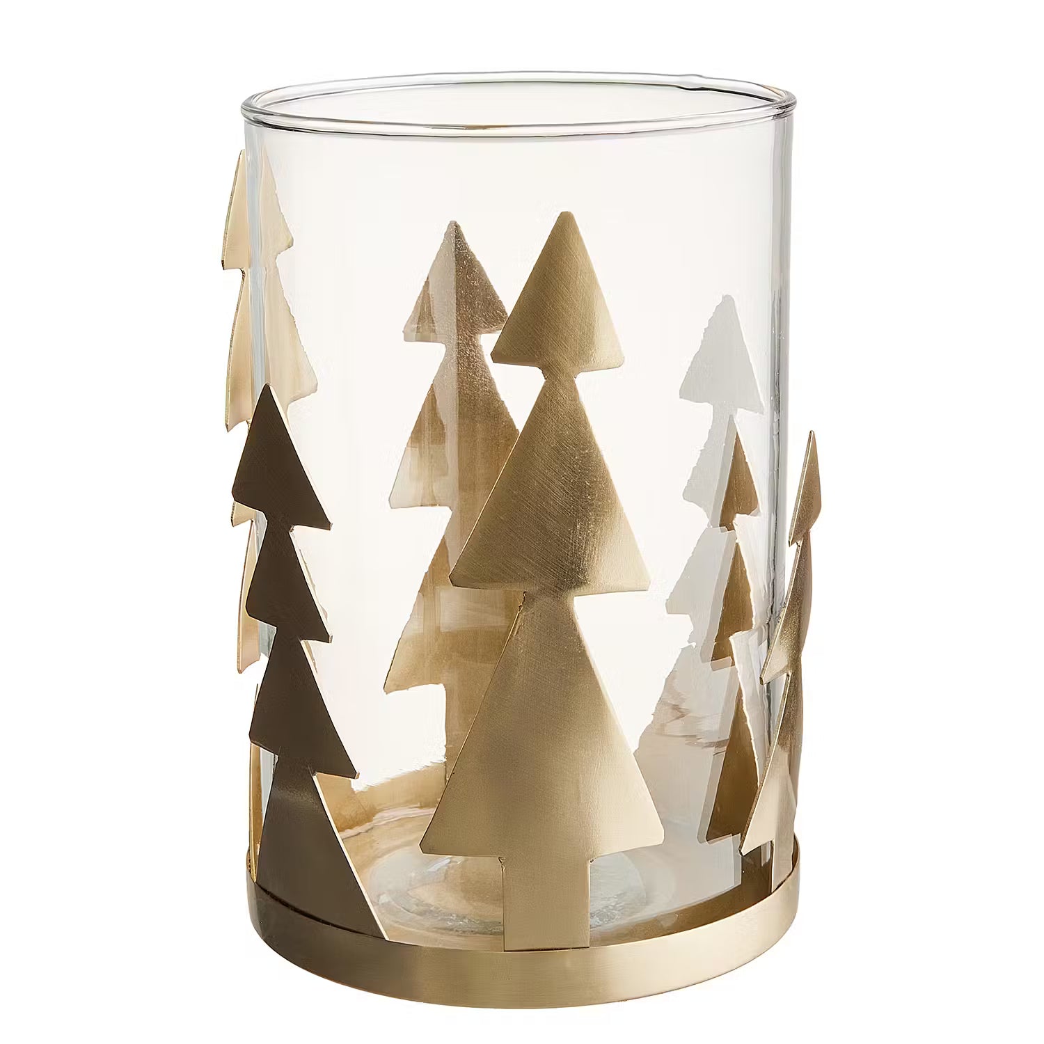 GOLDEN GROVE Windlicht - Glas / Eisen - Gold