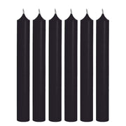 RAINBOW Stabkerze 6er-Set - Paraffin - Schwarz