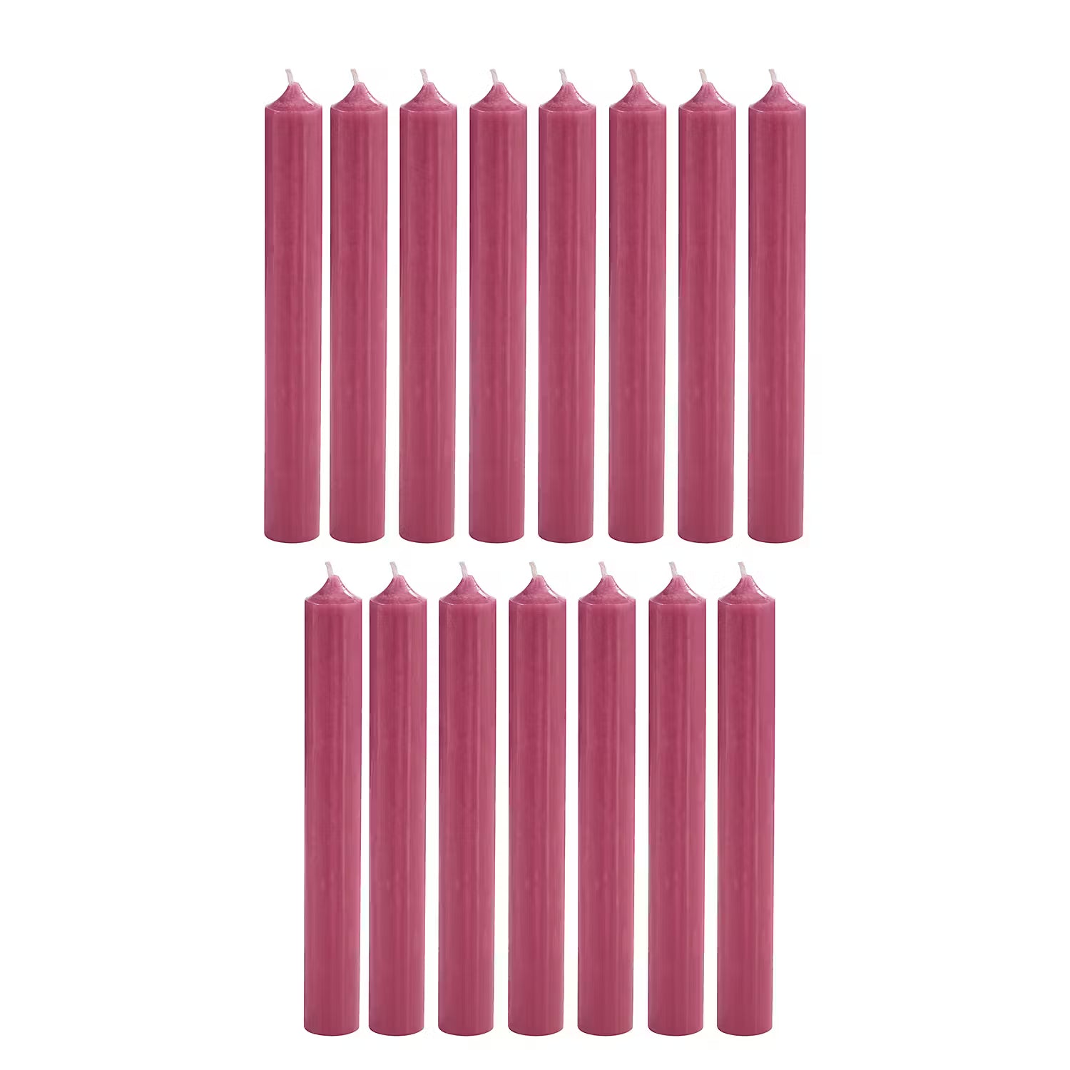 RAINBOW Stabkerze 15er-Set - Paraffin - Altrosa