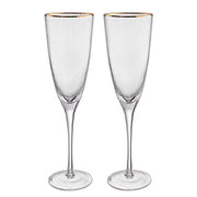 GOLDEN TWENTIES Sektglas 2er-Set - Klarglas - Transparent