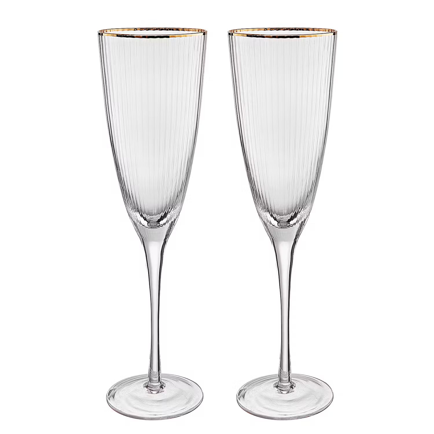 GOLDEN TWENTIES Sektglas 2er-Set - Klarglas - Transparent